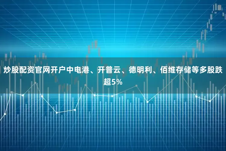 炒股配资官网开户中电港、开普云、德明利、佰维存储等多股跌超5%